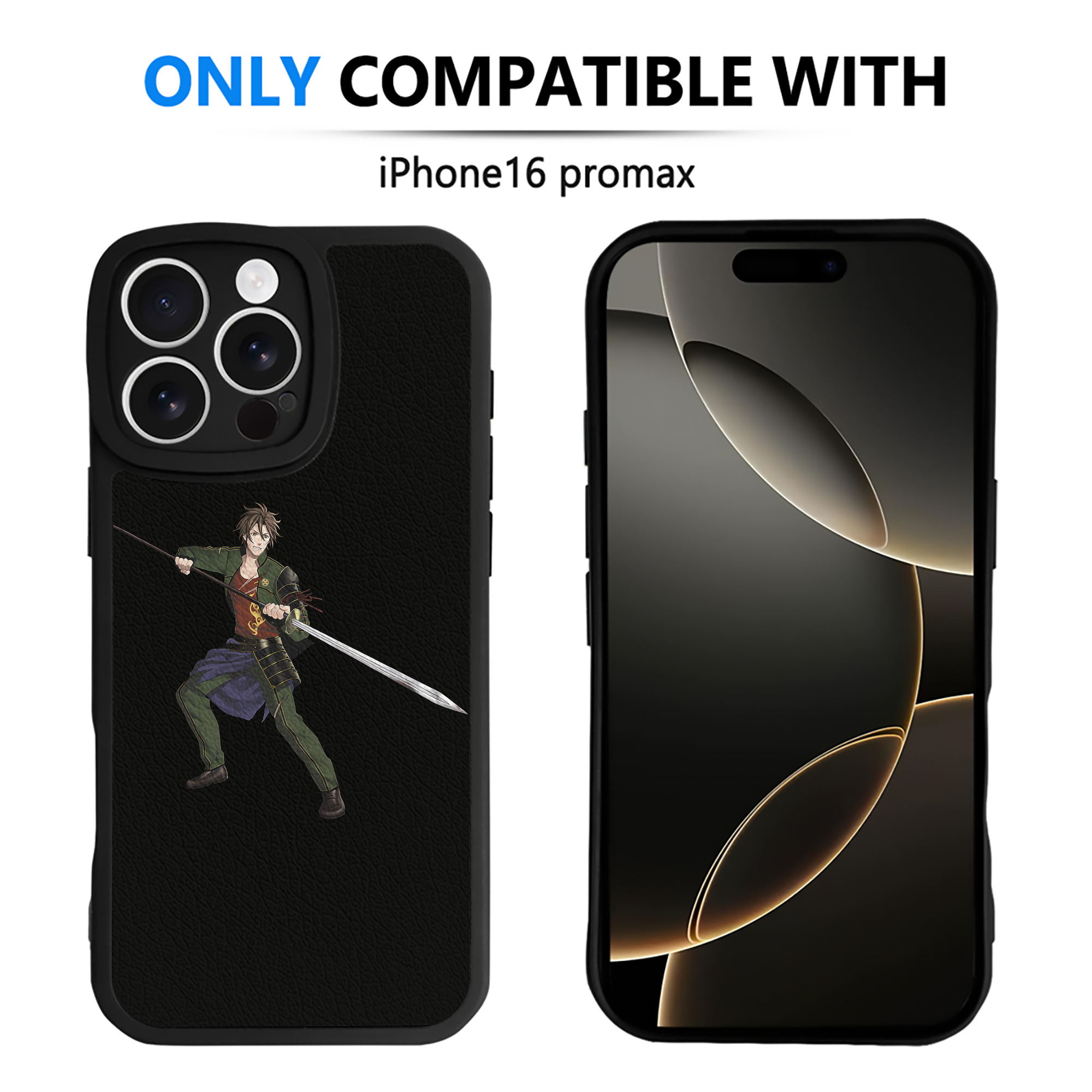 （画像用） 刀剣乱舞 Touken Ranbu 【iPhone 16シリーズ対応】シリコンスマホケース（レザー調） 材質：シリコン